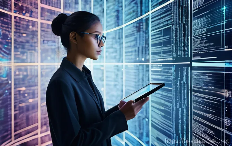 빅데이터 분석가를 위한 Linux 명령어 정리 - **Prompt:** A focused data analyst, gender-neutral, dressed in modern casual professional attire, st...