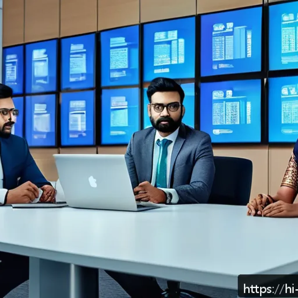 빅데이터 분석 중점 과목 공부법 - A sophisticated, modern office environment featuring a diverse team of Indian professionals analyzin...