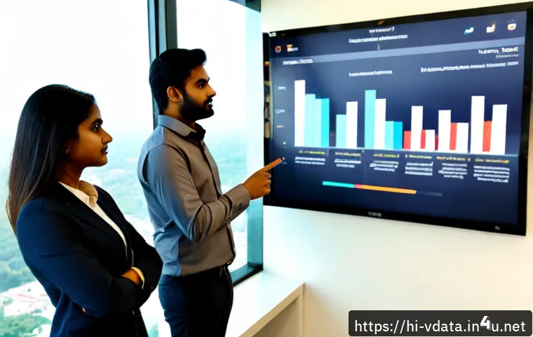 빅데이터를 활용한 마케팅 사례 - Photorealistic modern marketing office in India, a diverse team of Indian professionals studying col...